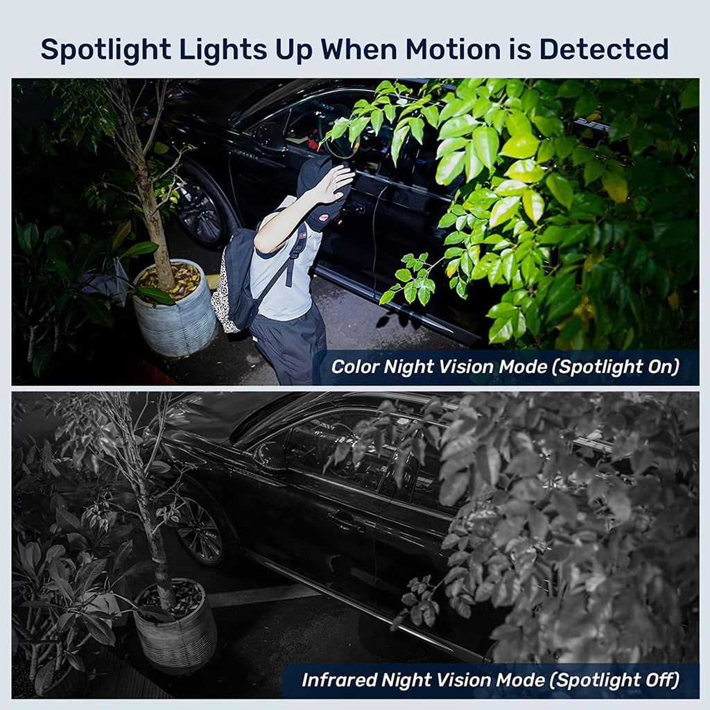 1080P HD Full Color Night Vision Wireless WiFi Security Camera W416