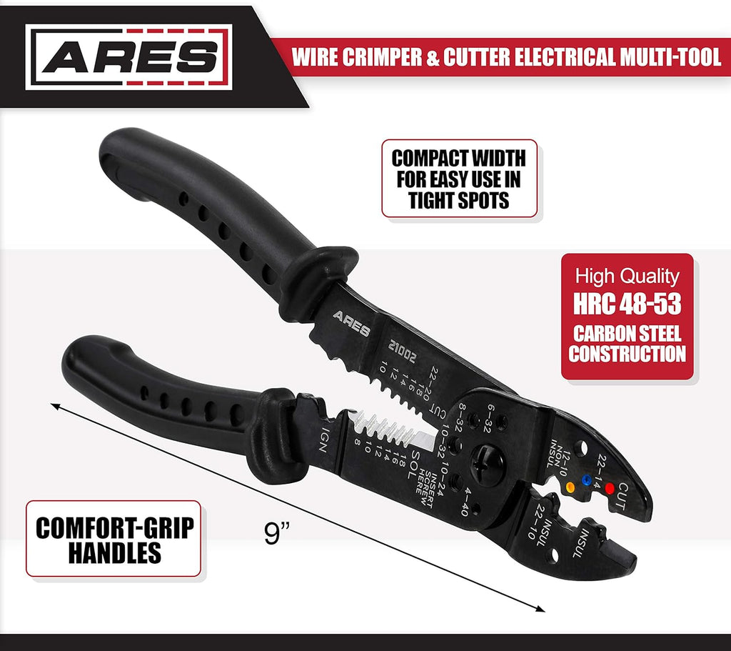 9-inch Wire Stripper Crimper and Cutter Electrical Multi-Tool A490