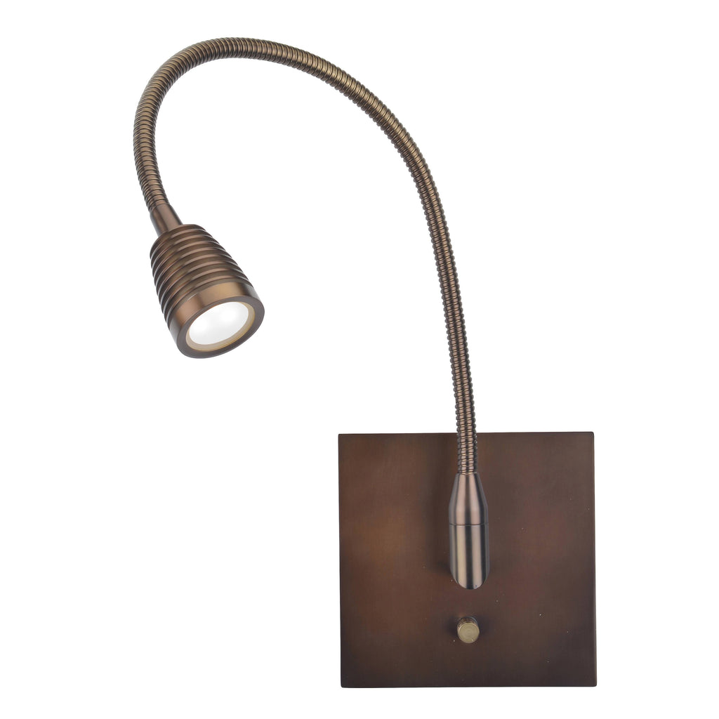 Bronze Gooseneck LED Wall Mount V232