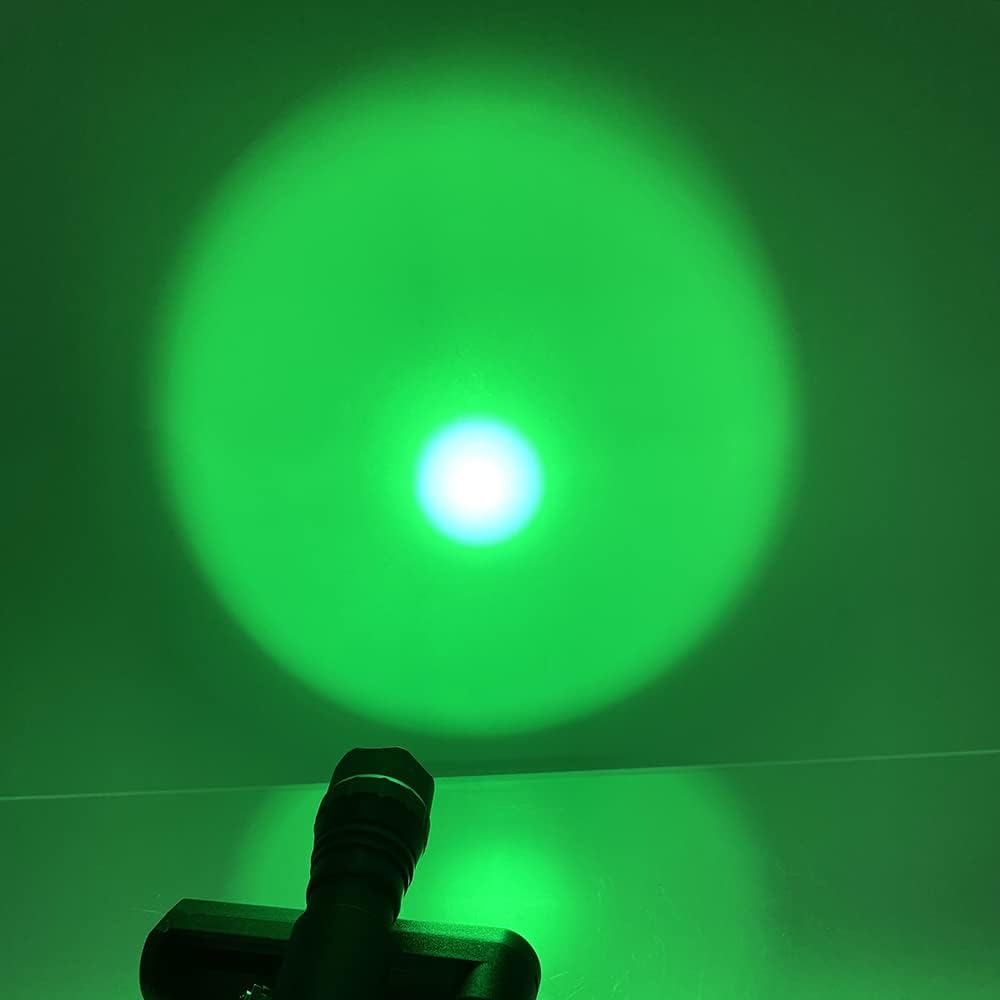 Green 540nm Rail Mounted Predator Flashlight, Rechargeable 18650, Pack of 2 K598902