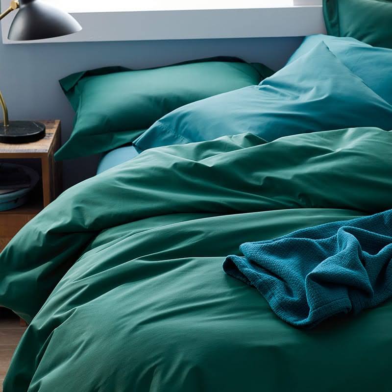 Cotton Solid 300-Thread Count Sateen Full Duvet Cover W84935