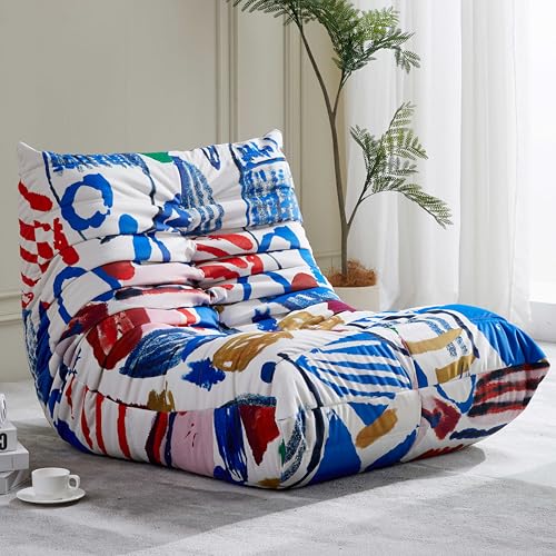 Beige 3 Seater Bean Bag Chair Sofa B391