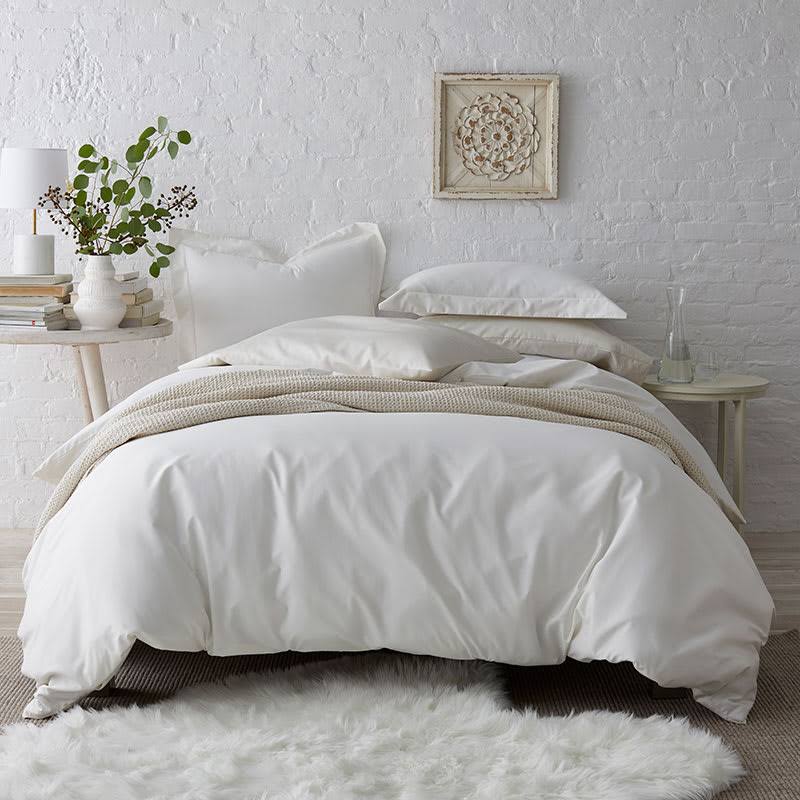 Cotton Solid 300-Thread Count Sateen Full Duvet Cover W84935