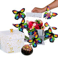 White & Gold Foil Cake & Flowers Gift Box C426844