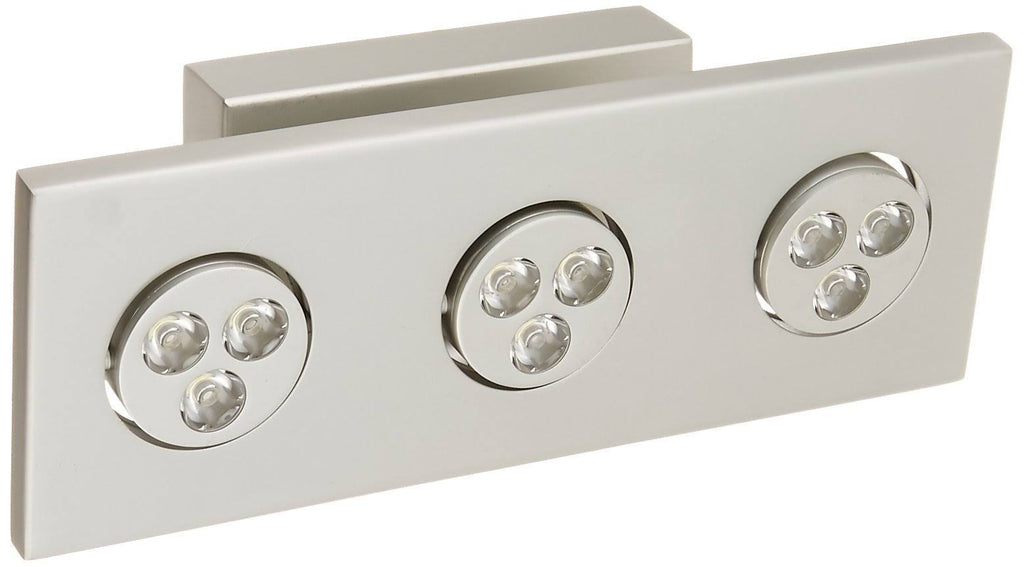 Three Light LED Wall Lamp Silver M349