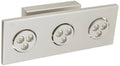 Three Light LED Wall Lamp Silver M349