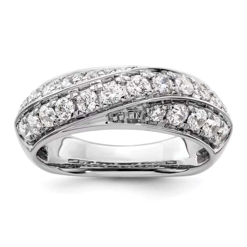 14k White Gold Lab Grown Diamond Band R338928