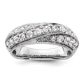 14k White Gold Lab Grown Diamond Band R338928