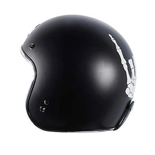 Flat Black XX-Large Open Face Helmet J851