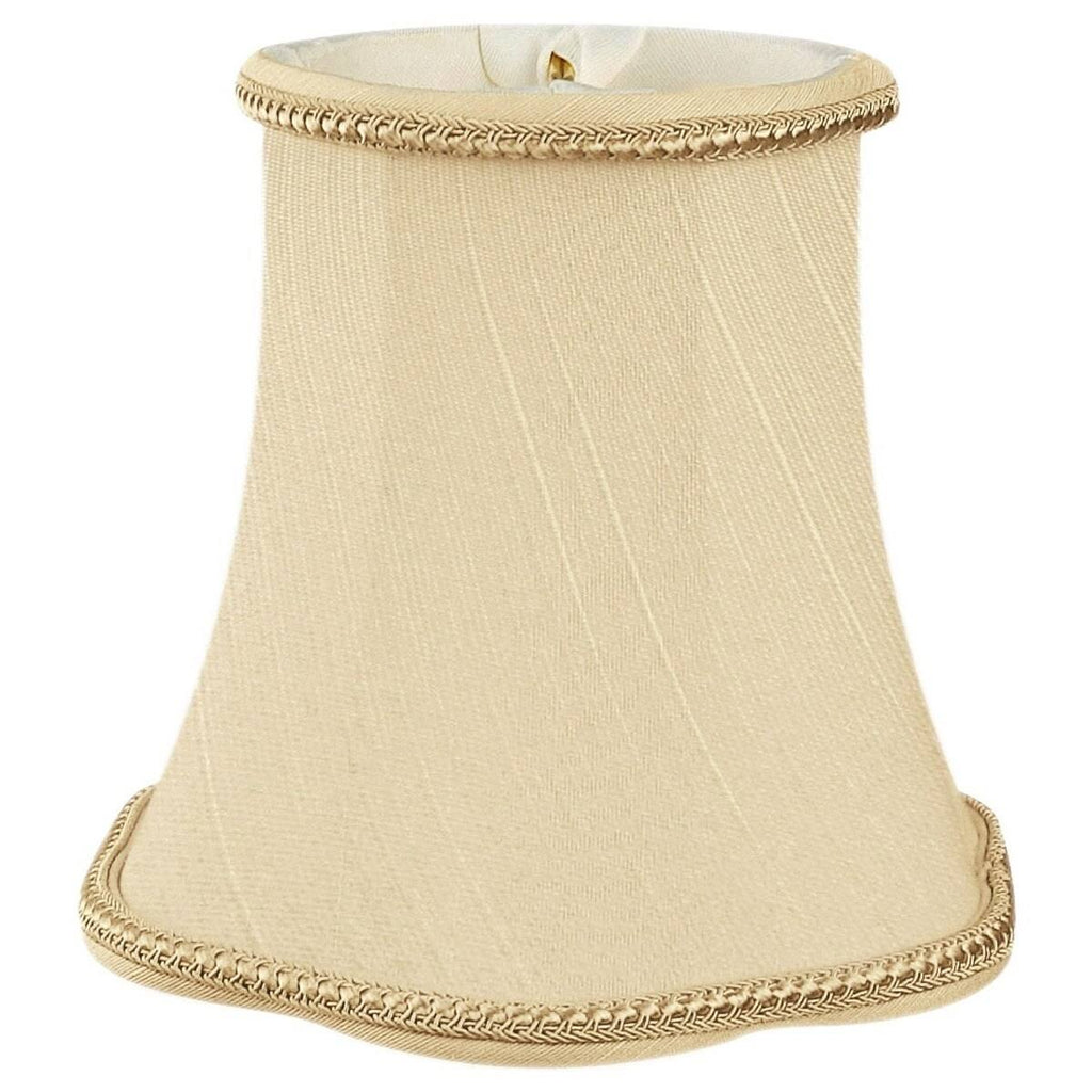 Beige Shantung Bell Candelabra Shade (Set of 6) I814416