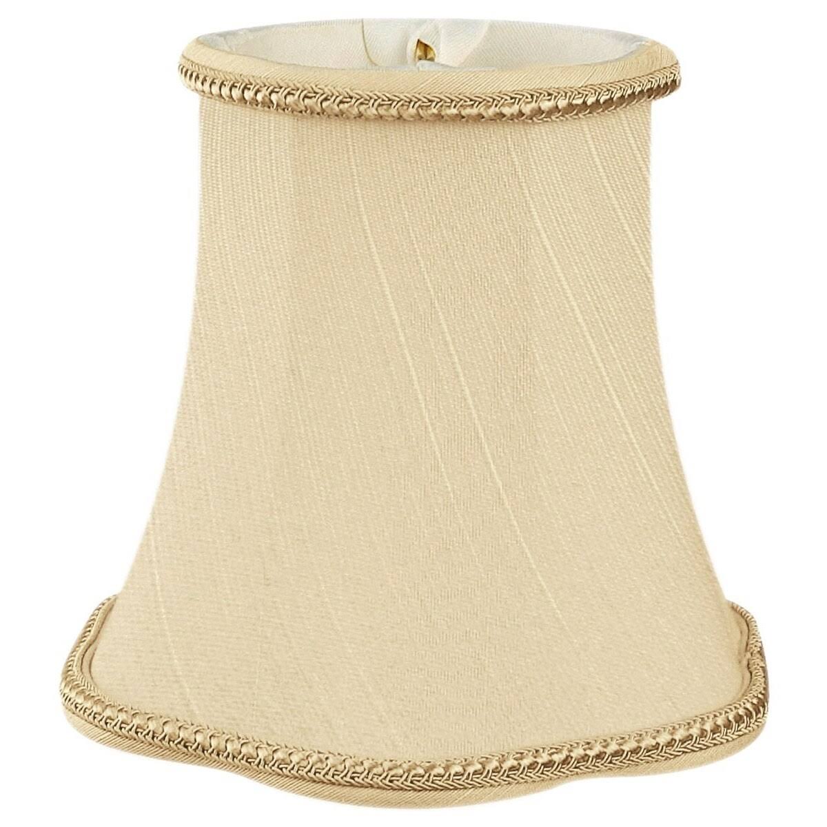 Beige Shantung Bell Candelabra Shade (Set of 6) I814416