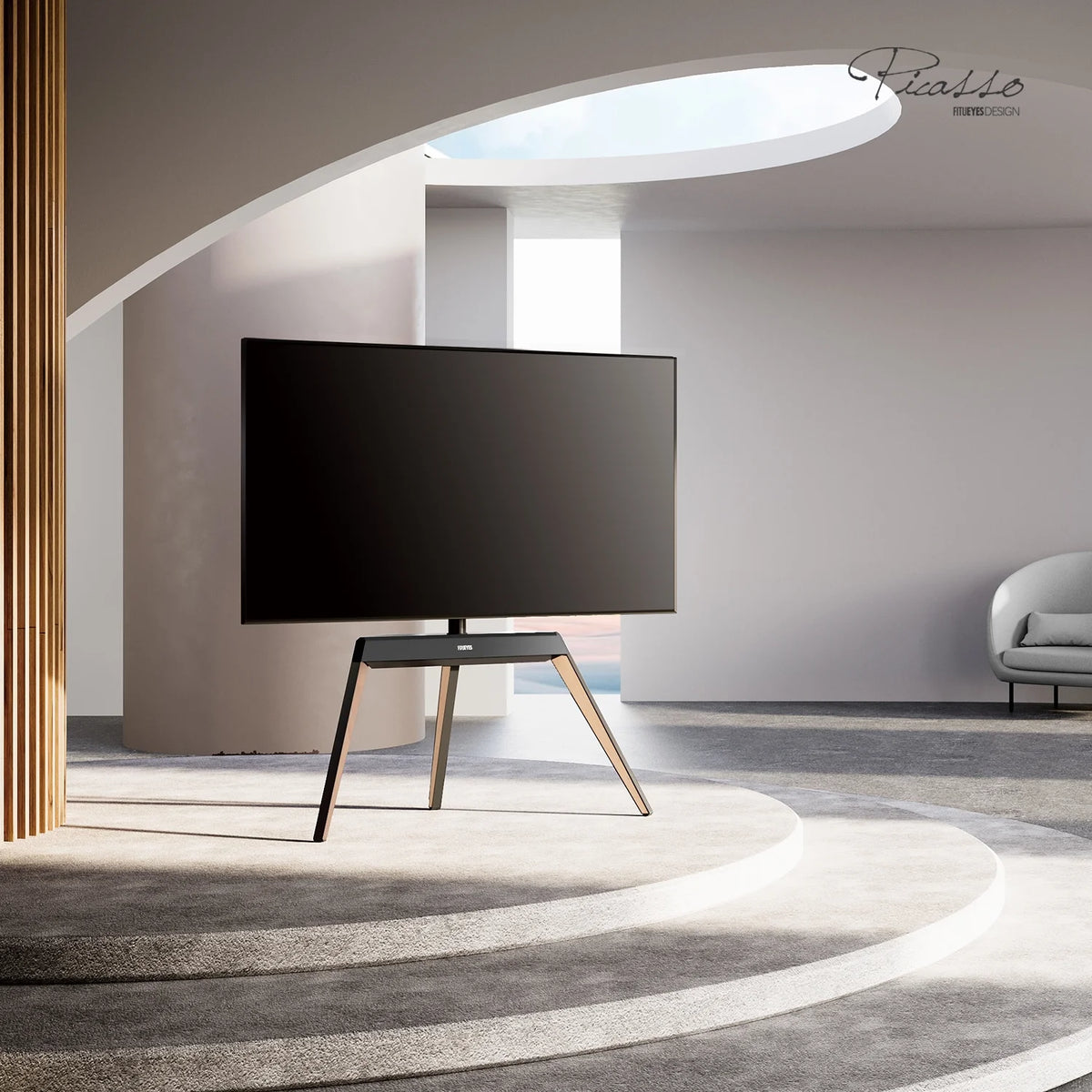 Corner TV Stand for 55 65 70 75 78 Inch TV D541901