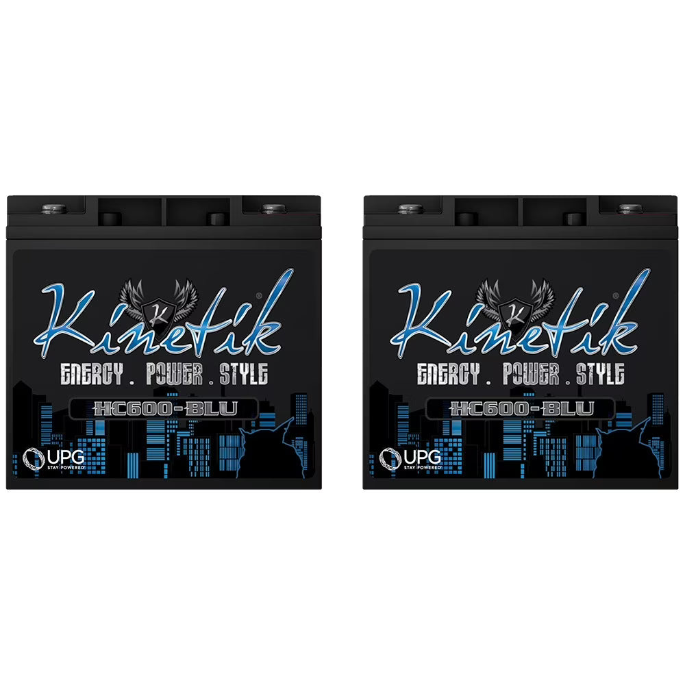 600W 12V Power Cell Replacement Battery for Car Stereo System - 2 Pack N873173
