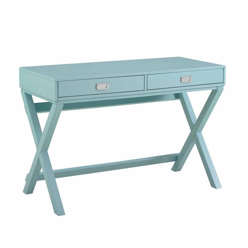 Blue Wood Writing Desk M43014