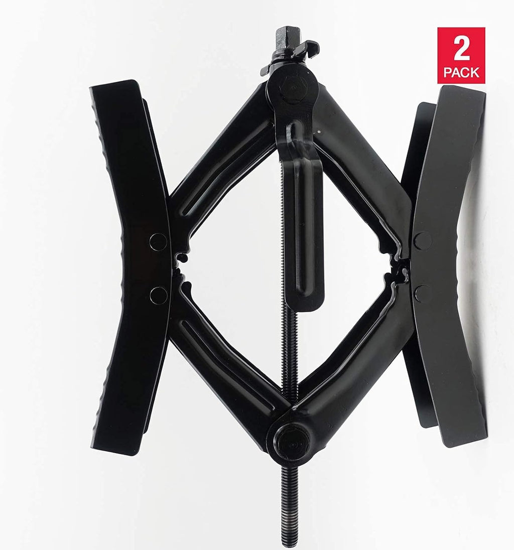 Heavy Duty RV Camper Wheel Tire Chock 2 Sets with Crank Handle N9133