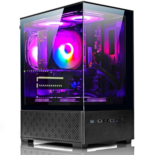 White Desktop PC AMD Ryzen 7-5700G 8 core 3.9GHz 16G DDR4 RAM 512GB NVME SSD Tower Computer with Power Supply 400W J603