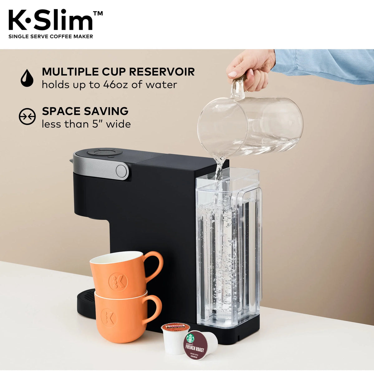 Black Single-Serve K-Cup Pod Coffee Maker S2690