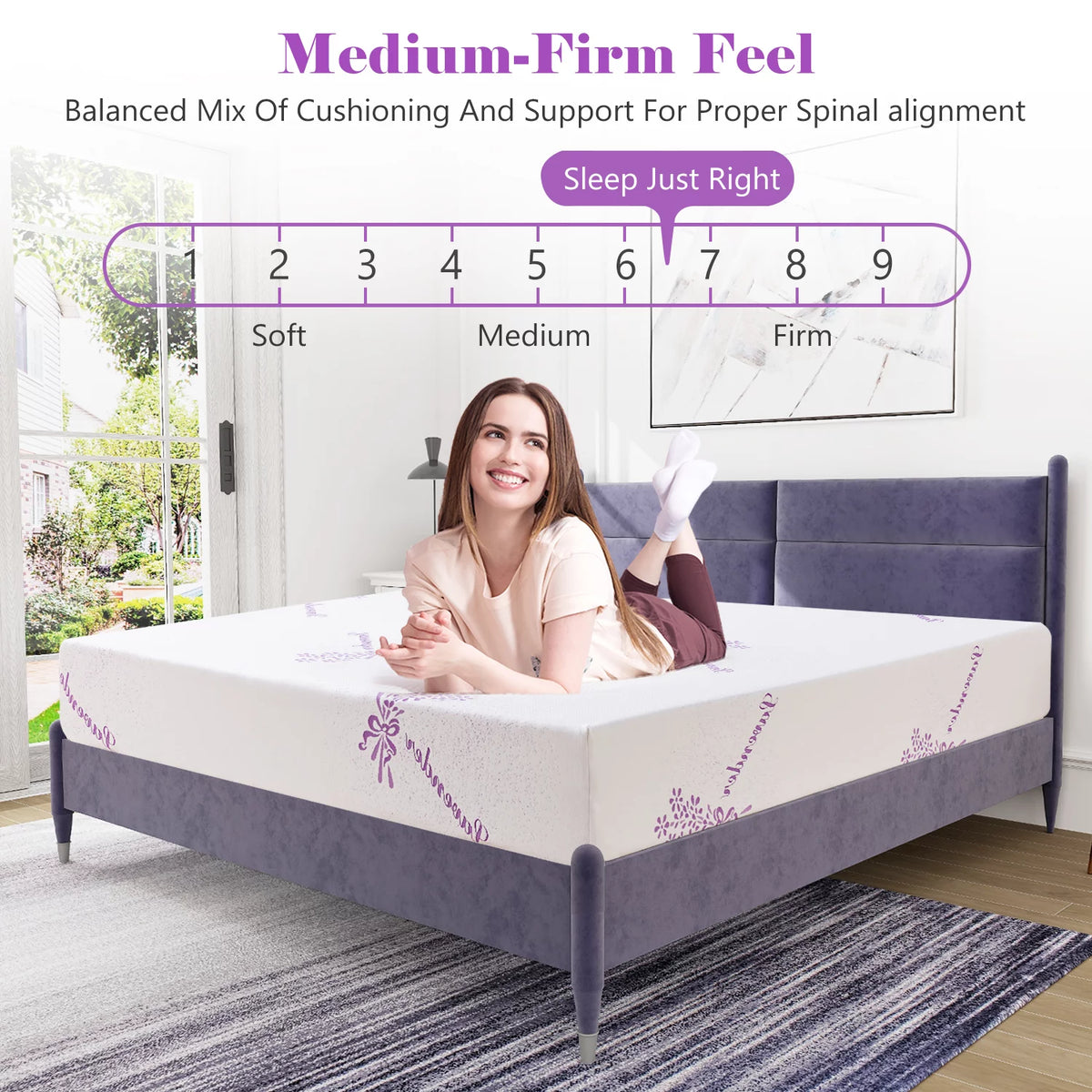 Twin Cooling Memory Foam Mattress X680612