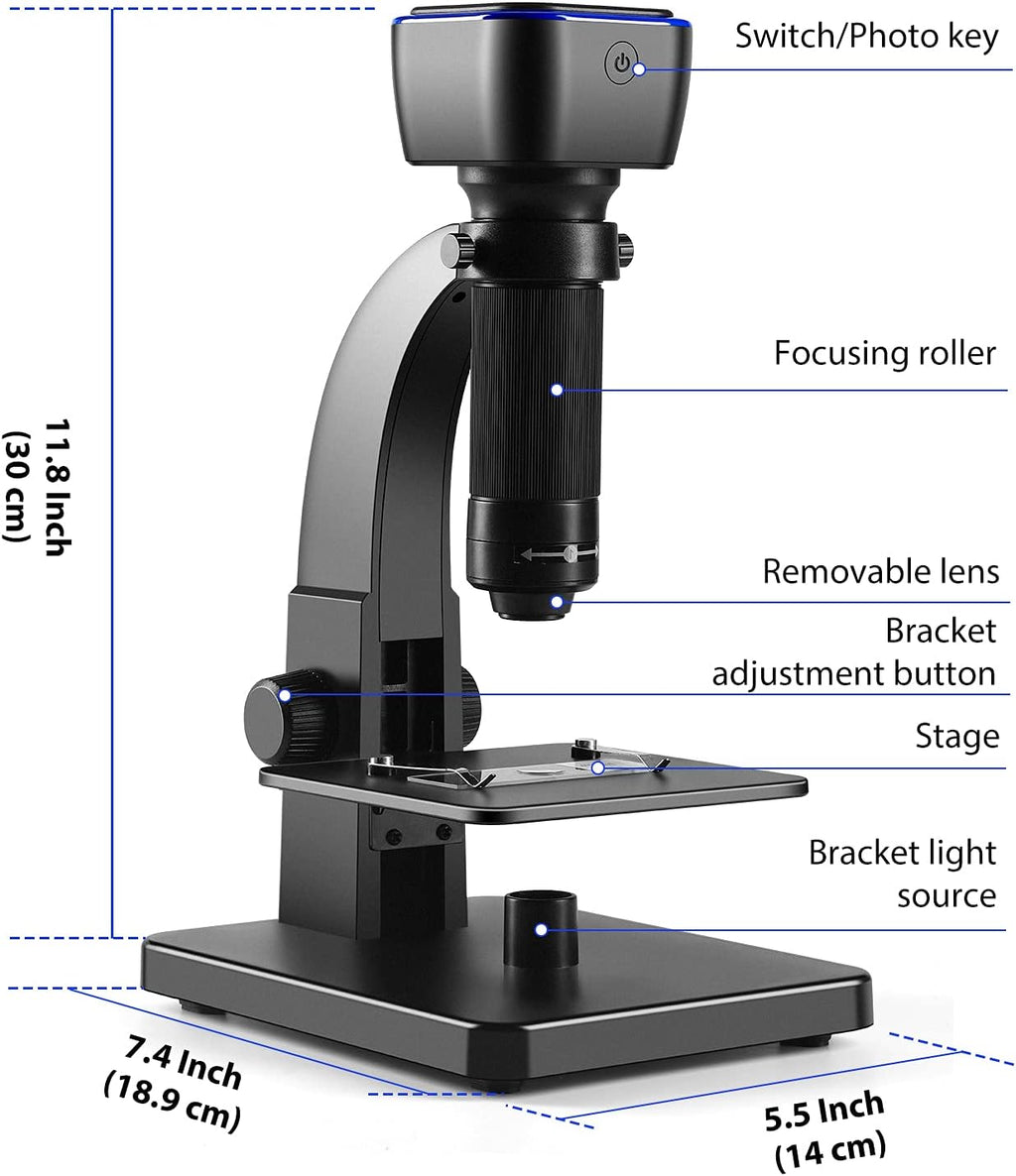 Digital Microscope, 2000X WiFi USB Connection B236309