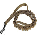 Tactical Dog Training Bungee Leash with 2 Control Handle Quick Release Nylon D41329