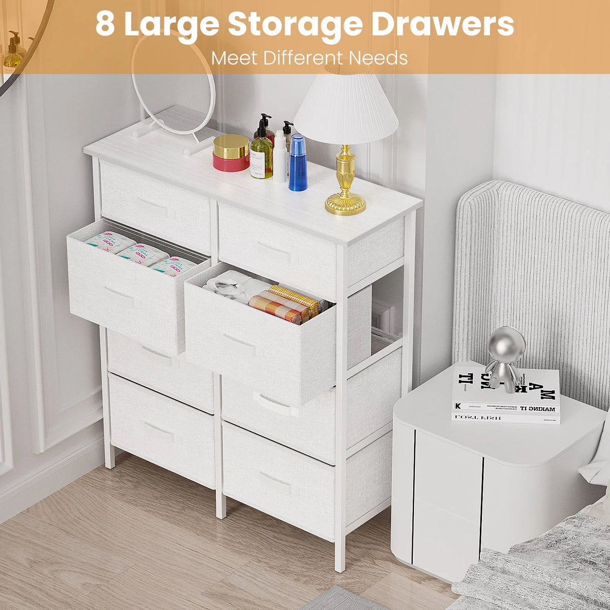 Grey 8 Drawer Dresser B695716