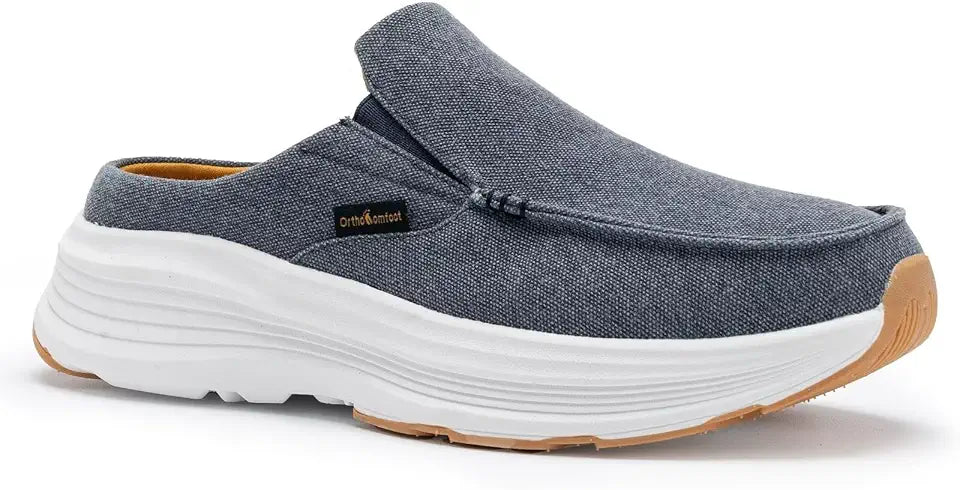 Men's Orthopedic Slip-On Loafers Canvas Shoes J18524