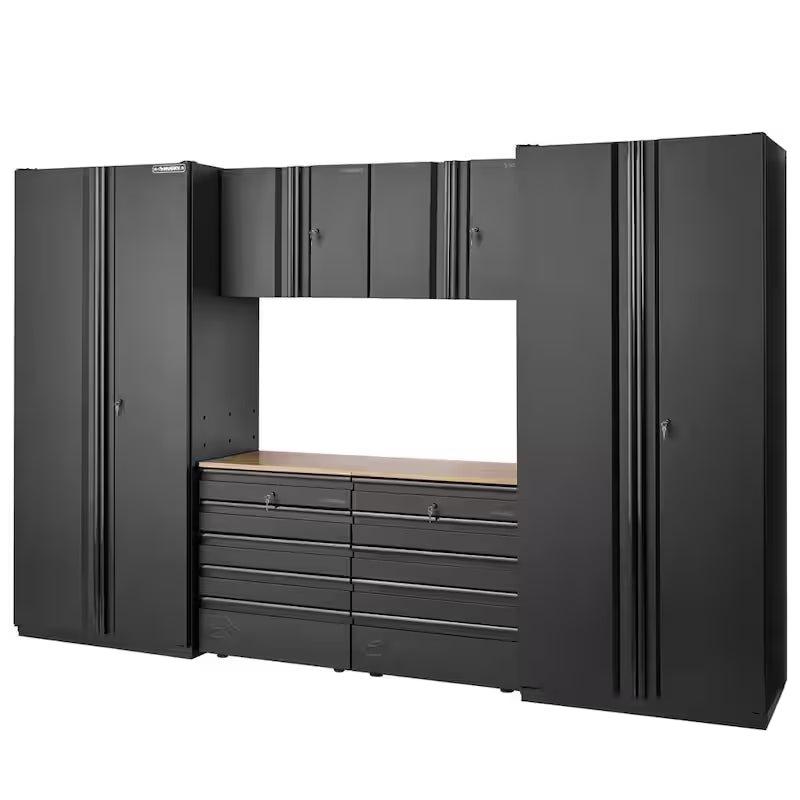 Heavy Duty Welded Steel Garage Storage System in Black G9980