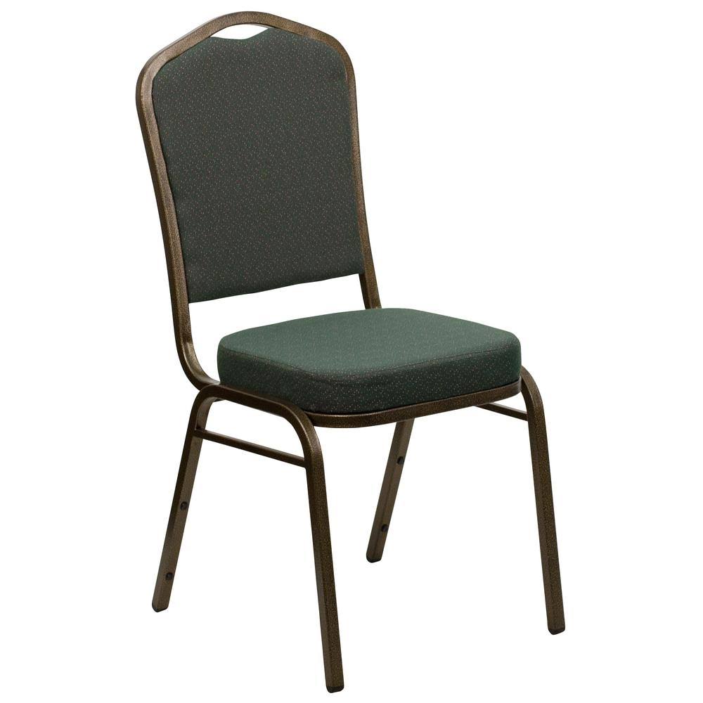 Green Patterned Fabric Stack Chair N325590