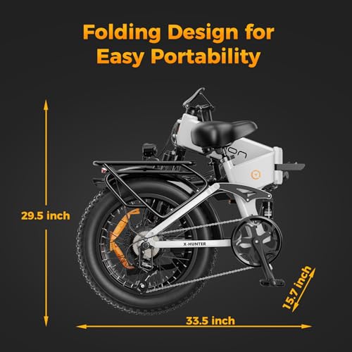 1400W Peak Motor 30MPH Max Speed 624WH Removable Battery Full Suspension 20 * 4.0 Fat Tire Foldable Ebike B354773