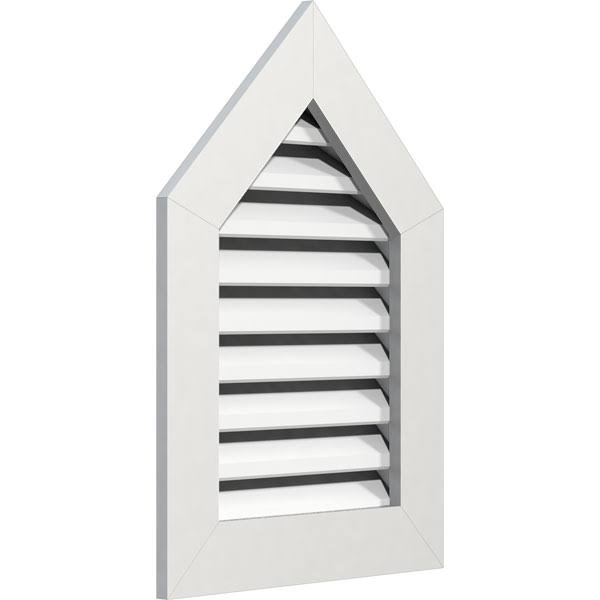 Peaked Top Gable Vent, PVC, 16 inch x 20 inch X70825