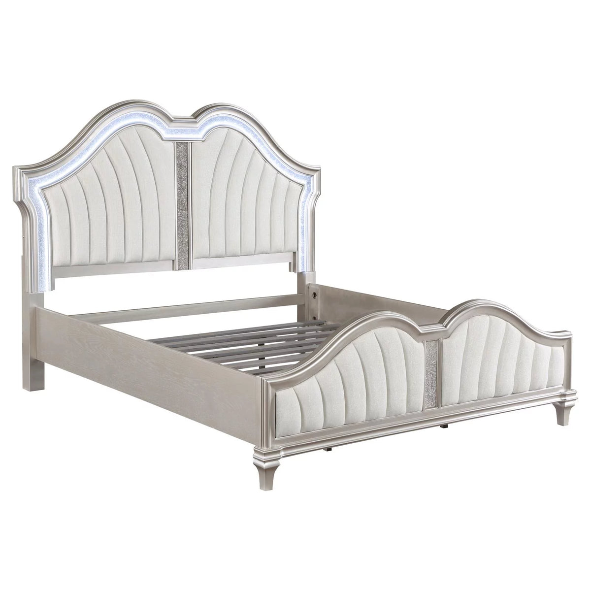 4-piece Upholstered Platform Queen Bedroom Set L38700
