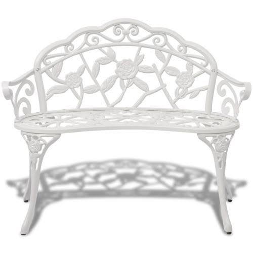 Green Cast Aluminum Outdoor Patio Bench X4589
