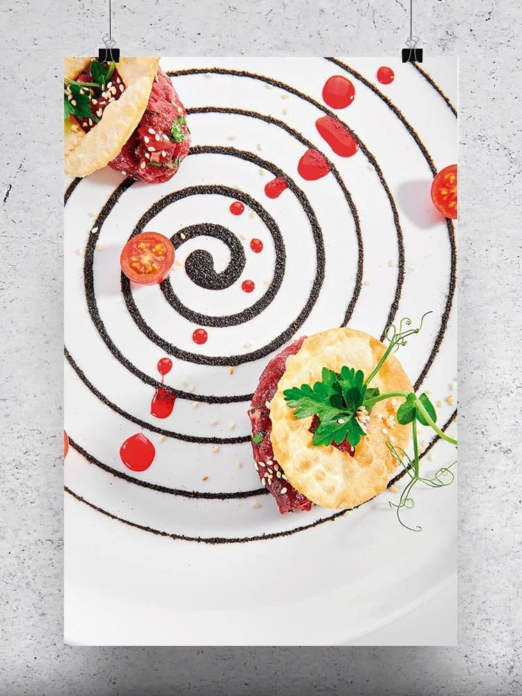 Beef Tartare With Cherry Sauce Poster O22084