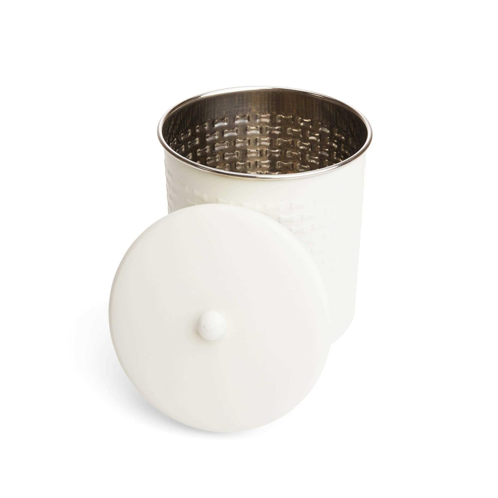 Textured Stainless Steel Treat Dog Jar F337