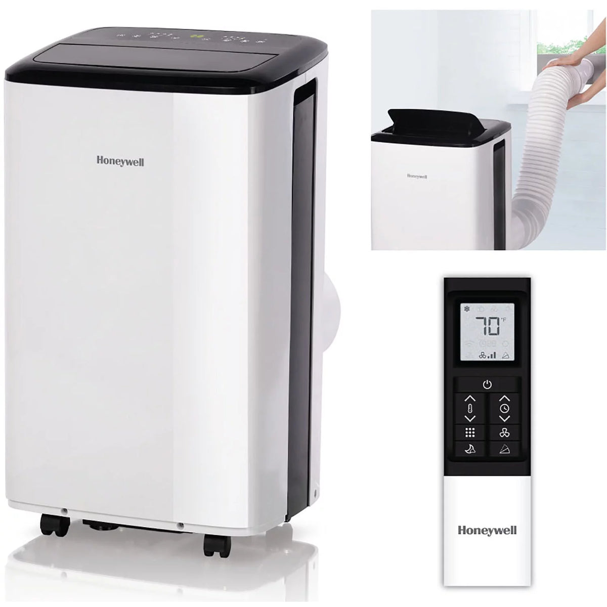 6500 BTU Portable Air Conditioner & Dehumidifier with Wifi, White D715