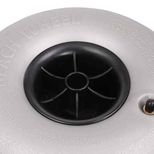 2 Pack 10" Beach Sand Tires with 4.13in Diameter Replacement Balloon Wheels J791060