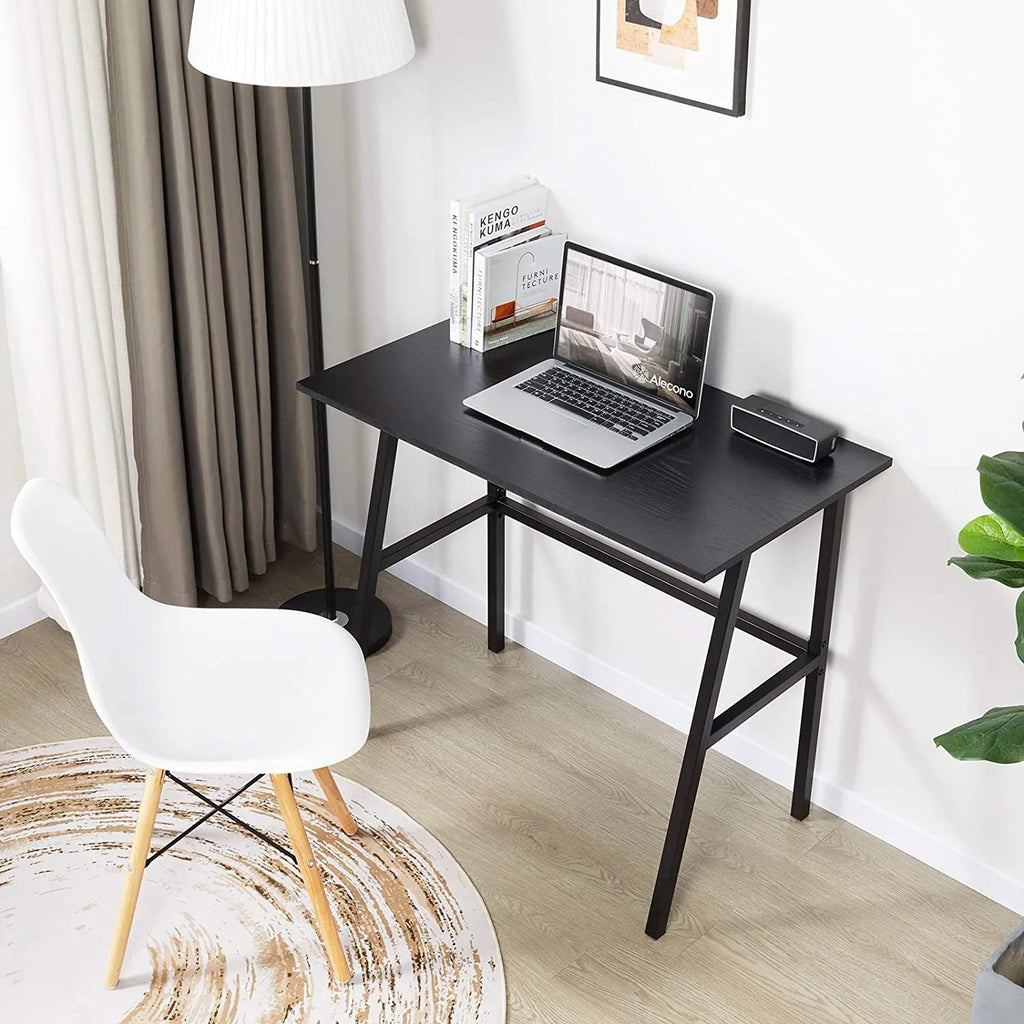 Black Small Computer Desk with Metal Frame L222225