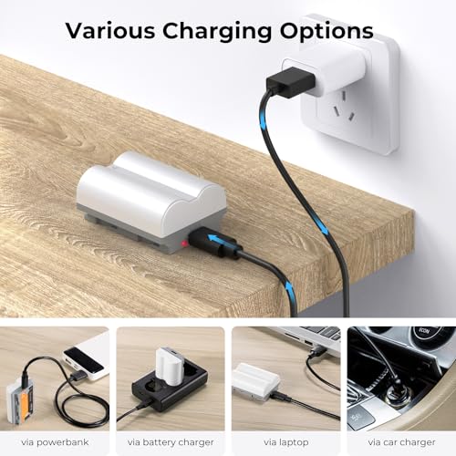 2400mAh NP-W235 Battery 2-Pack USB-C Fast Charging N643023
