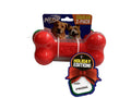 2-Pack Squeak Dog Toy Red/Green Q437