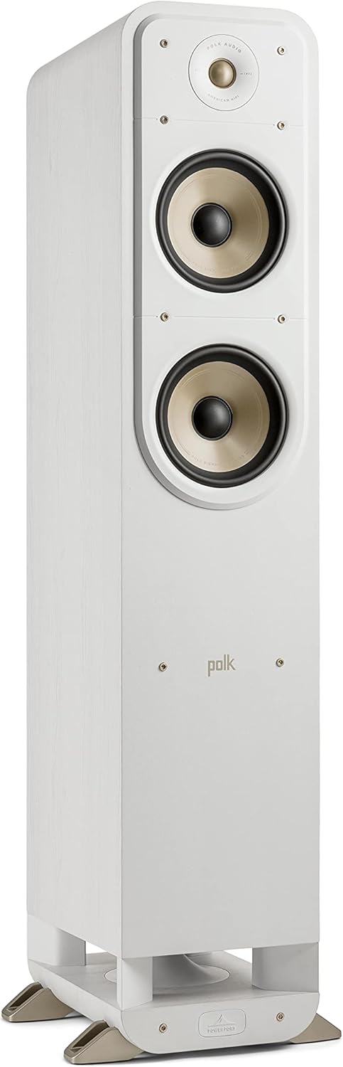 Polk Signature Elite ES55 Tower Speaker, 1" Tweeter & (2) 6.5" Woofers, White-Washed G87424