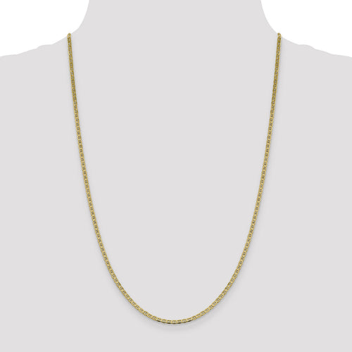 14k Yellow Gold Anchor Chain Necklace J304750