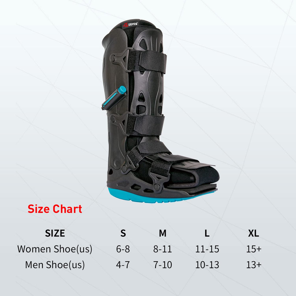Walker Boot with Dual Pumps, Universal Fit R4606