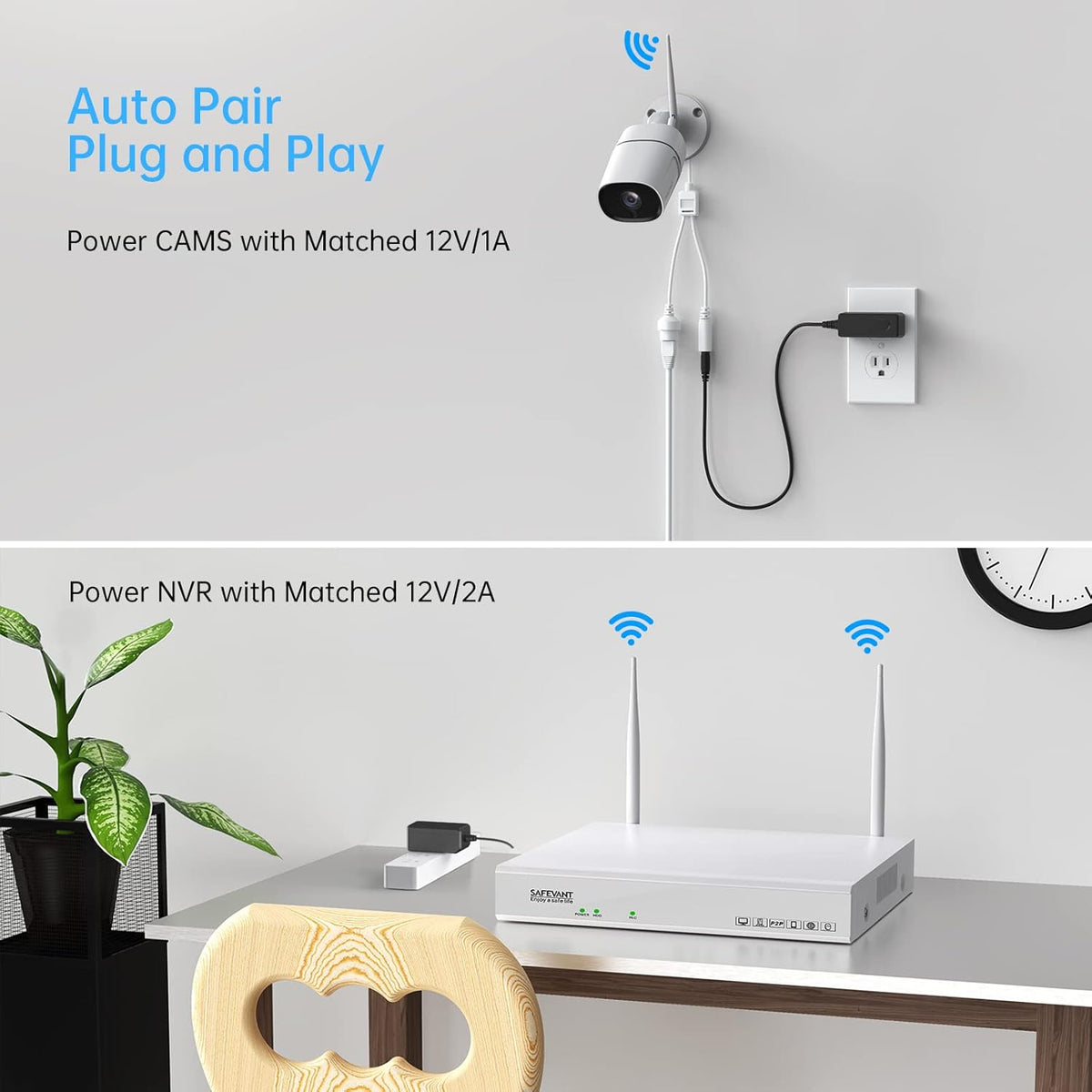 1080P 8 Channel Wireless Security Camera System with 1TB Hard Drive E731184