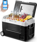 Portable Car Refrigerator 12 Volt 48 Quart Dual Zone Compressor Cooler P802