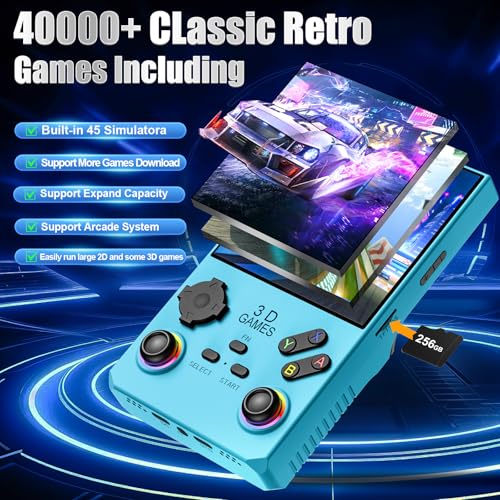 Retro Handheld Game Console 256GB Black E902