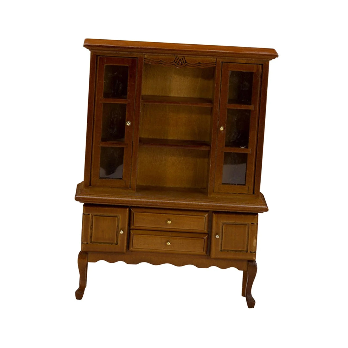 Walnut Miniature Bookcase Cabinet O9110