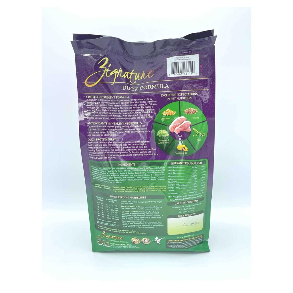 Duck Dry Dog Food Limited Ingredient Formula D424