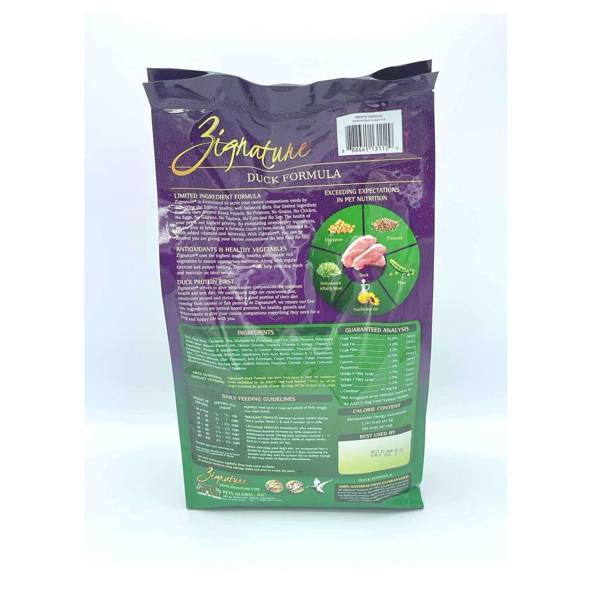 Duck Dry Dog Food Limited Ingredient Formula D424