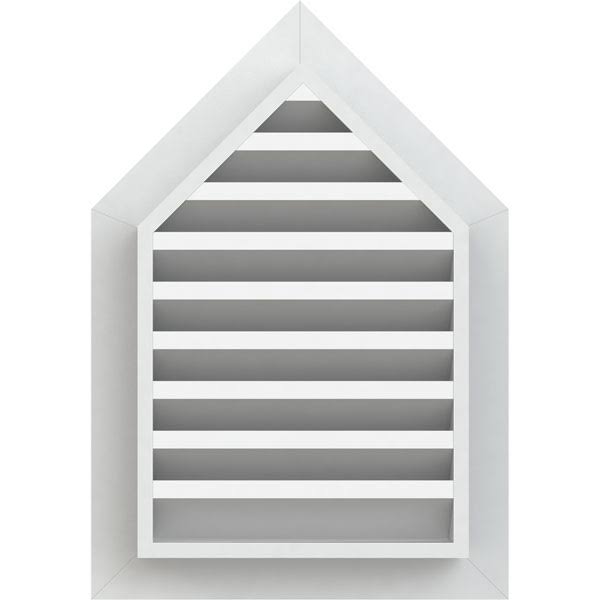 Peaked Top Gable Vent, PVC, 16 inch x 20 inch X70825