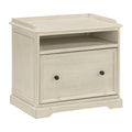 Antique White File Cabinet X10654